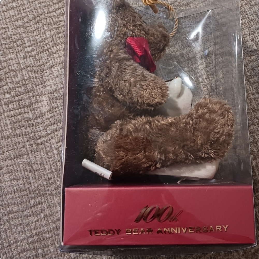 LENOX 100TH Anniversary American Bears Ornament & Teddy Plush Set - Picture 7 of 10